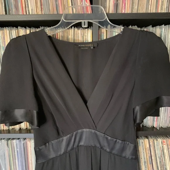 BCBGMaxAzria Black Silk Dress Size 0 - Picture 8 of 8